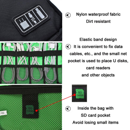 Multifunctional Portable Mobile Phone Digital Accessories U Disk Storage Bag, Color: Green - Other by PMC Jewellery | Online Shopping South Africa | PMC Jewellery | Buy Now Pay Later Mobicred