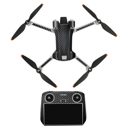 Sunnylife Drone+Remote Control Protective Sticker For DJI Mini 3 Pro RC Version(Carbon Black) - Stickers by Sunnylife | Online Shopping South Africa | PMC Jewellery | Buy Now Pay Later Mobicred