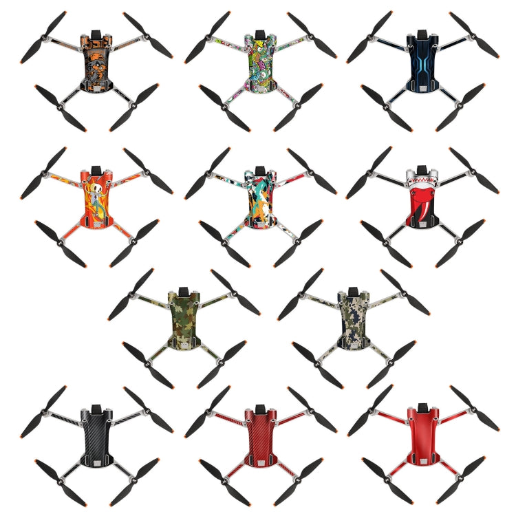 Sunnylife Drone+Remote Control Protective Sticker For DJI Mini 3 Pro RC Version(Carbon Black) - Stickers by Sunnylife | Online Shopping South Africa | PMC TechLife | Buy Now Pay Later Mobicred