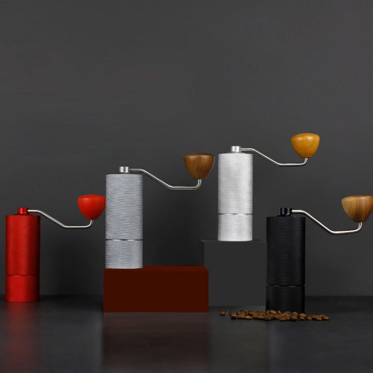 CNC Stainless Steel Hand Crank Coffee Bean Grinder, Specification: Pentagon Silver - free shipping - PMC TechLife - Order now!