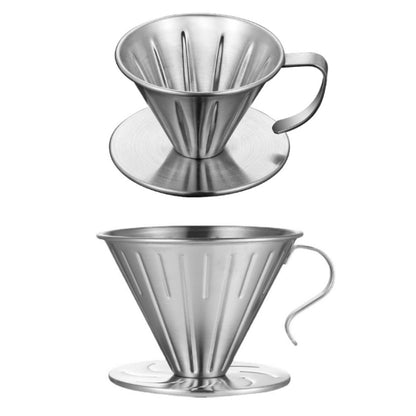 Double-layer Stainless Steel Pour-over Coffee Filter, Size: Small - Coffee Tools by PMC Jewellery | Online Shopping South Africa | PMC Jewellery