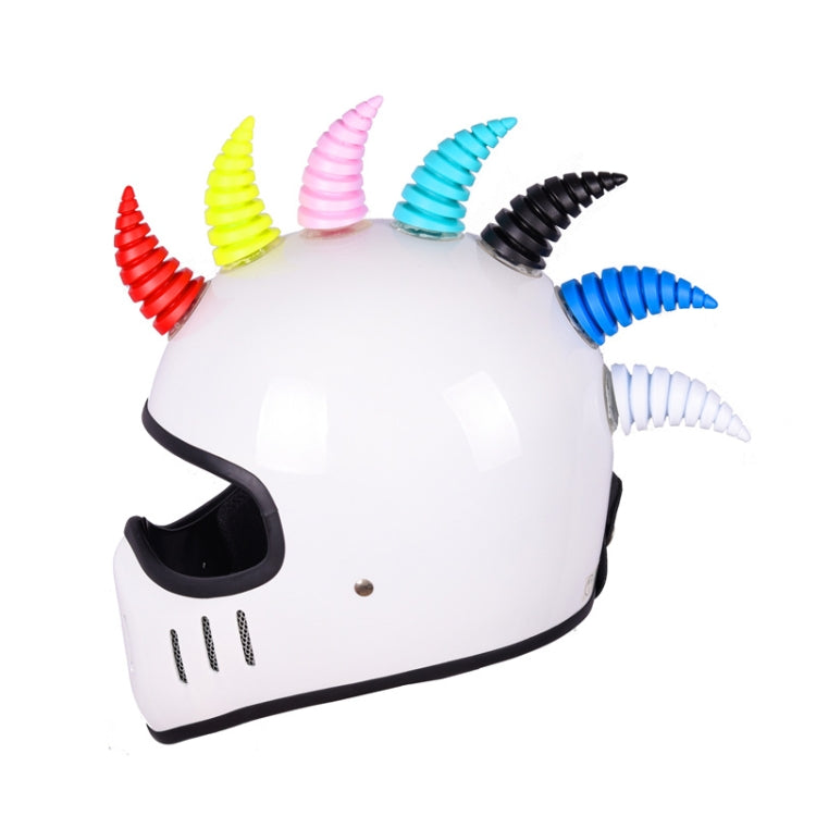 2PCS Motorcycle Horn Sucker Helmet Decoration(Black) - Ornamental Parts by PMC TechLife | Online Shopping South Africa | PMC TechLife