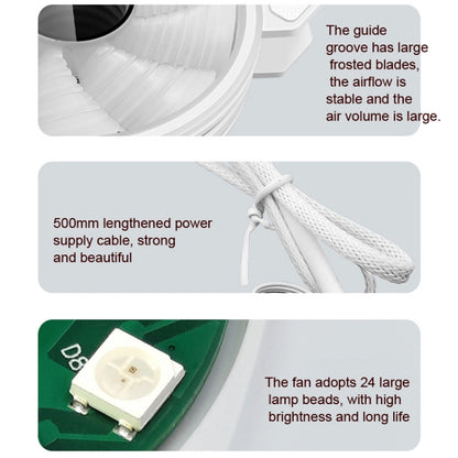 COOLMOON 12cm Infinity Lens Computer Cooling Fan PWM ARGB Chassis Cooling Fan(White) - Fan Cooling by COOLMOON | Online Shopping South Africa | PMC Jewellery