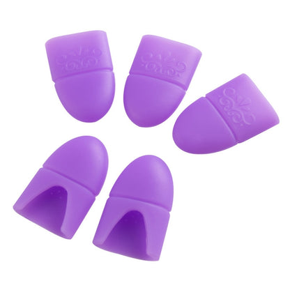 4 PCS Nail Removal Clip Free Silicone Finger Sleeves(Purple) - Nail Art Equipment by PMC Jewellery | Online Shopping South Africa | PMC Jewellery | Buy Now Pay Later Mobicred