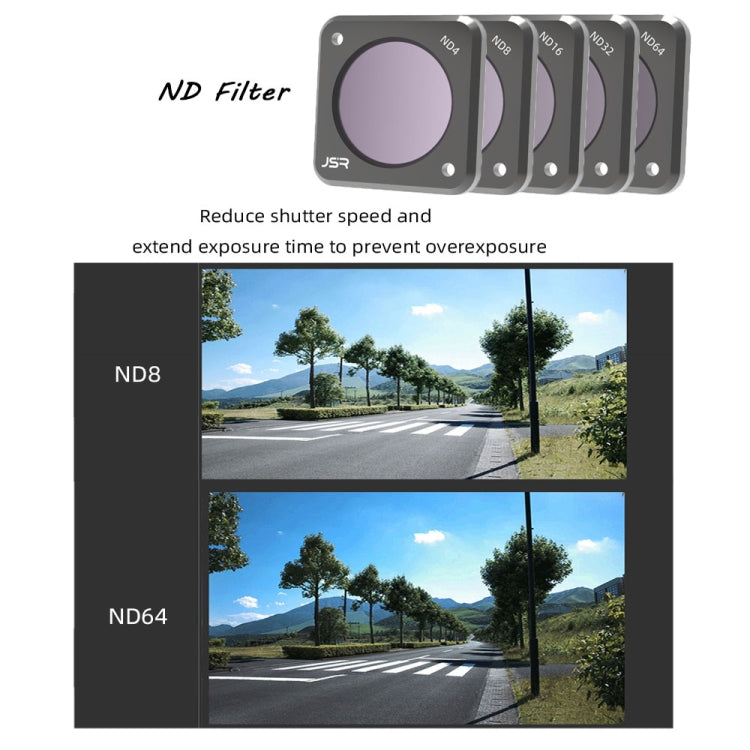 JUNESTAR Action Camera Filters For DJI Action 2,Style:  CS-4in1 (NDPL) - Lens Filter by JUNESTAR | Online Shopping South Africa | PMC TechLife | Buy Now Pay Later Mobicred