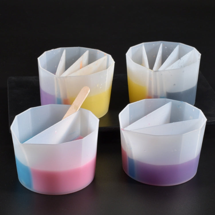 2 PCS DIY Crystal Epoxy Color Separation Cup Silicone Toning Cup, Style: 2 Grid - Arts & Crafts by PMC TechLife | Online Shopping South Africa | PMC TechLife