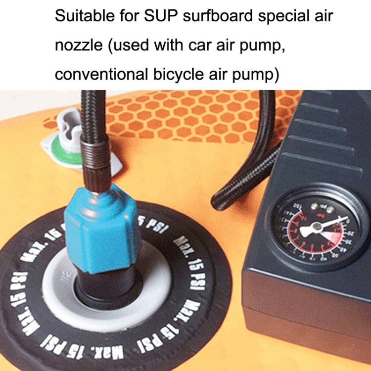 For Paddle Kayak Surfboard Valve Adapter Car Pump Conversion Head(Blue) - Inflatable Pump by PMC TechLife | Online Shopping South Africa | PMC TechLife | Buy Now Pay Later Mobicred
