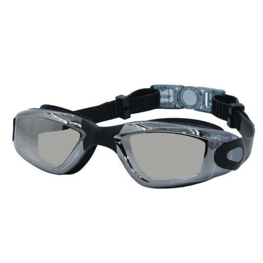 HD Waterproof and Anti-fog Electroplating Swimming Goggles(Black) - Swimming Glasses by PMC Jewellery | Online Shopping South Africa | PMC Jewellery