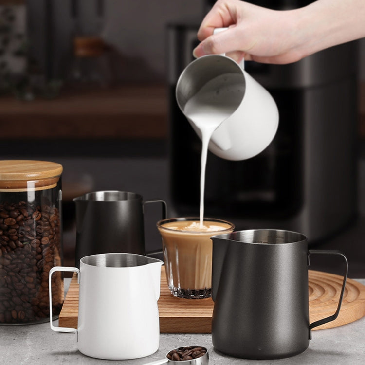 304 Stainless Steel Coffee Pot with Scale, Spec: 350ml (Black Crane Mouth) - free shipping - PMC TechLife - Order now!