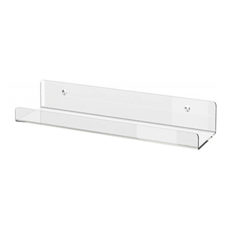 Home Kitchen Office Books Wall Mounted Acrylic Shelf, Specification: 40x10x6cm - Shelf & Hooks by PMC TechLife | Online Shopping South Africa | PMC TechLife