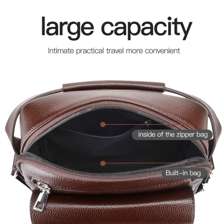WEIXIER D244 Men Shoulder Bag Large Capacity Business Retro Messenger Bag(Black) - free shipping - PMC TechLife - Order now!