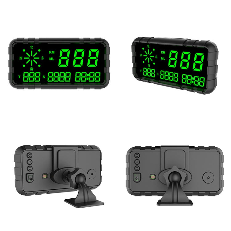 C3012 GPS Head-up Display Speed Mileage Compass Car General (Black) - Head Up Display System by PMC Jewellery | Online Shopping South Africa | PMC Jewellery | Buy Now Pay Later Mobicred