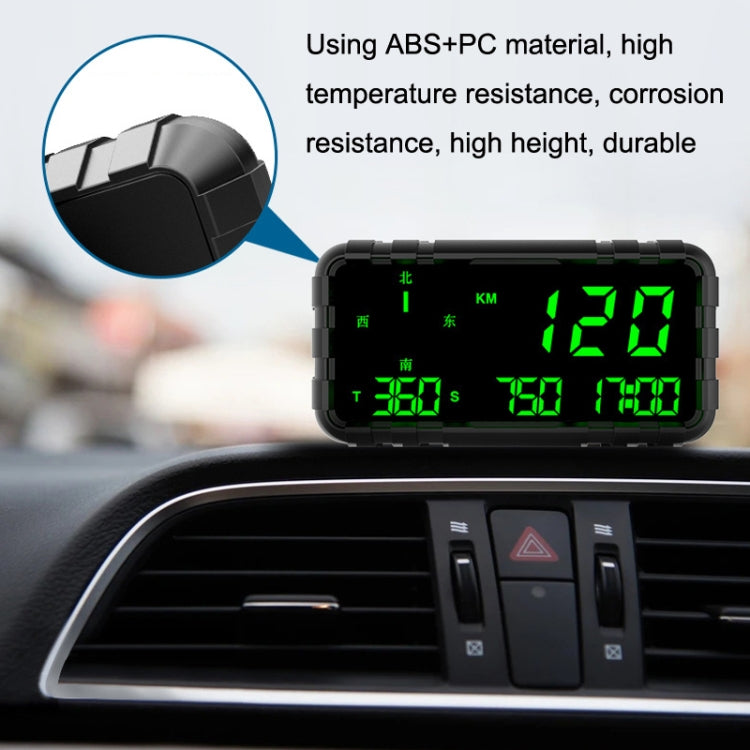 C3012 GPS Head-up Display Speed Mileage Compass Car General (Black) - Head Up Display System by PMC Jewellery | Online Shopping South Africa | PMC Jewellery | Buy Now Pay Later Mobicred