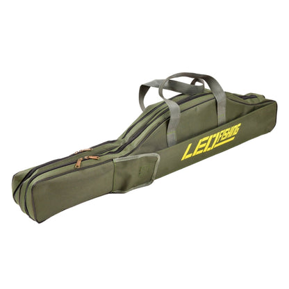 LEO 27746 Folding Fishing Rod Bag Long Fishing Gear Soft Bag, Length: 1m Army Green - Storage Boxes & Storage Bags by LEO | Online Shopping South Africa | PMC Jewellery