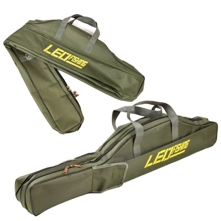 LEO 27746 Folding Fishing Rod Bag Long Fishing Gear Soft Bag, Length: 1m Army Green - Storage Boxes & Storage Bags by LEO | Online Shopping South Africa | PMC Jewellery