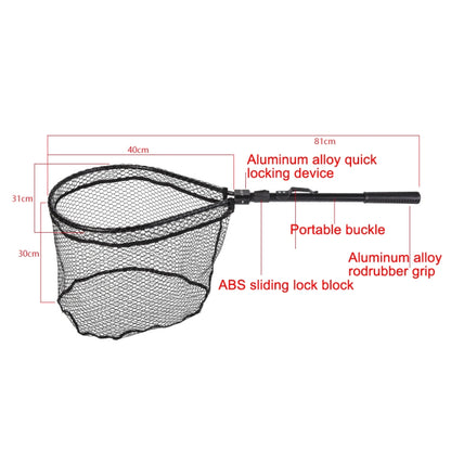 LEO 27984 Aluminum Alloy Quick Folding Fishing Net(Black) - Fishing Net by LEO | Online Shopping South Africa | PMC Jewellery