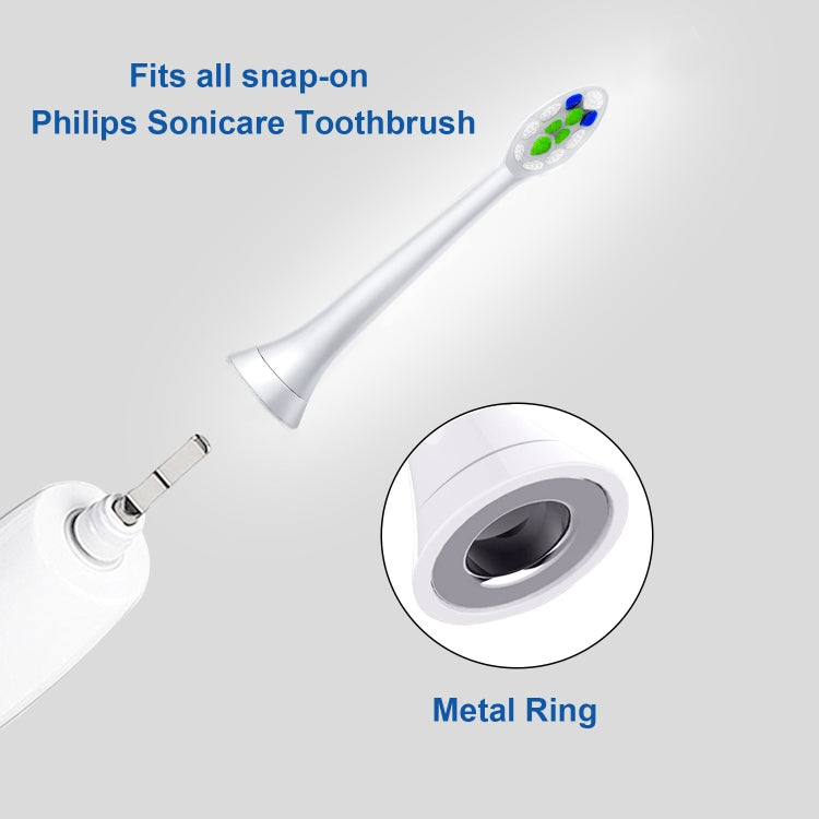 Toothbrush Head For Philips HX3/HX6/HX9 Series(Black Gum Care) - Replacement Brush Heads by PMC Jewellery | Online Shopping South Africa | PMC Jewellery | Buy Now Pay Later Mobicred