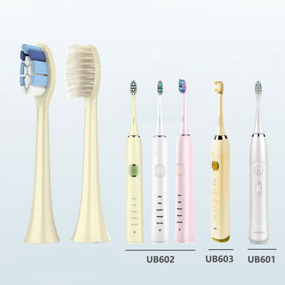 2 PCS Electric Toothbrush Head for Ulike UB602 UB603 UB601,Style: Soft -sensitive White - Replacement Brush Heads by PMC Jewellery | Online Shopping South Africa | PMC Jewellery | Buy Now Pay Later Mobicred