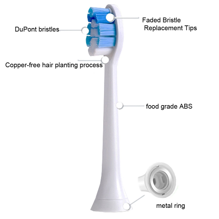 2 PCS Electric Toothbrush Head for Ulike UB602 UB603 UB601,Style: Basic Clean White - free shipping - PMC TechLife - Order now!