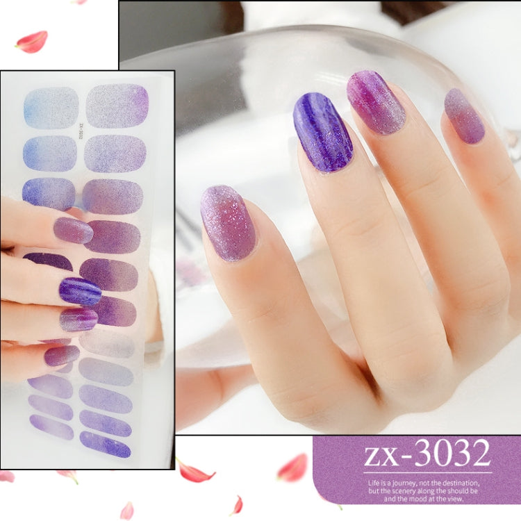 22 Fingers Shiny Onion Powder Starry Waterproof Nail Sticker(ZX-3032) - Nail Stickers by PMC Jewellery | Online Shopping South Africa | PMC Jewellery