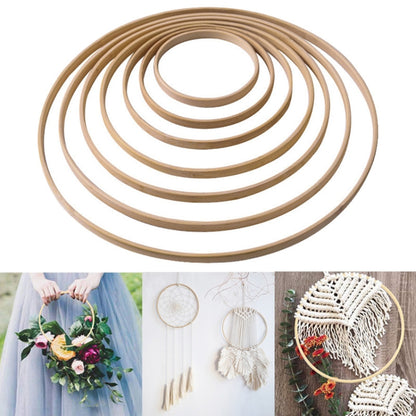 10 PCS Bamboo Circle Fan Frame Dream Catcher Making Circle Material, Size: 10cm(Inner Ring) - Arts & Crafts by PMC Jewellery | Online Shopping South Africa | PMC Jewellery