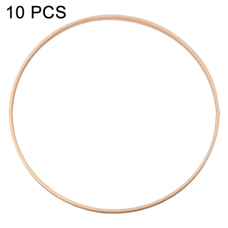 10 PCS Bamboo Circle Fan Frame Dream Catcher Making Circle Material, Size: 30cm(With 6mm Hole) - Arts & Crafts by PMC Jewellery | Online Shopping South Africa | PMC Jewellery