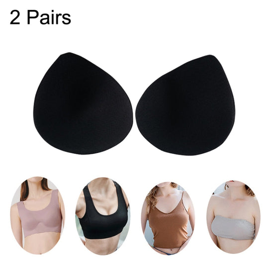 2 Pairs Sports Underwear Yoga Vest Sponge Pad Latex Cotton Chest Pad, Size: M(Black) -  by PMC Jewellery | Online Shopping South Africa | PMC Jewellery | Buy Now Pay Later Mobicred