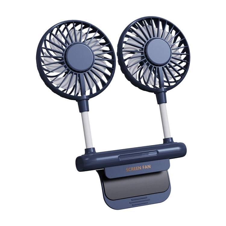 USB Large Wind Silent Cooling Computer Hanging Screen Fan(Blue) - Electric Fans by PMC Jewellery | Online Shopping South Africa | PMC Jewellery | Buy Now Pay Later Mobicred