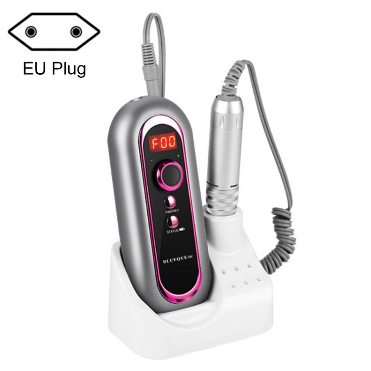 BLUEQUE Plug-in Portable Nail Art Carbon Brush Grinder, Specification: EU Plug (Gray) - Grinding Tools & Accessories by PMC TechLife | Online Shopping South Africa | PMC TechLife