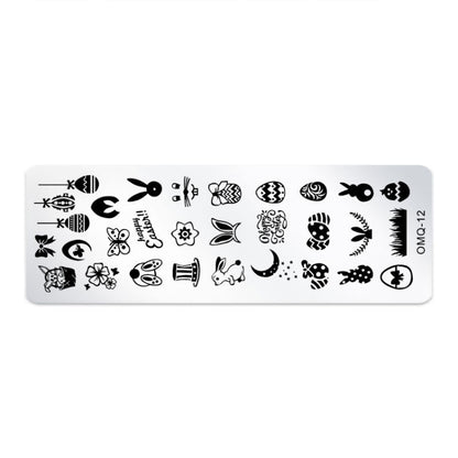 5 PCS Nail Art Print Template Nail Art Tools(OMQ-12) - Nail Art Equipment by PMC Jewellery | Online Shopping South Africa | PMC Jewellery | Buy Now Pay Later Mobicred