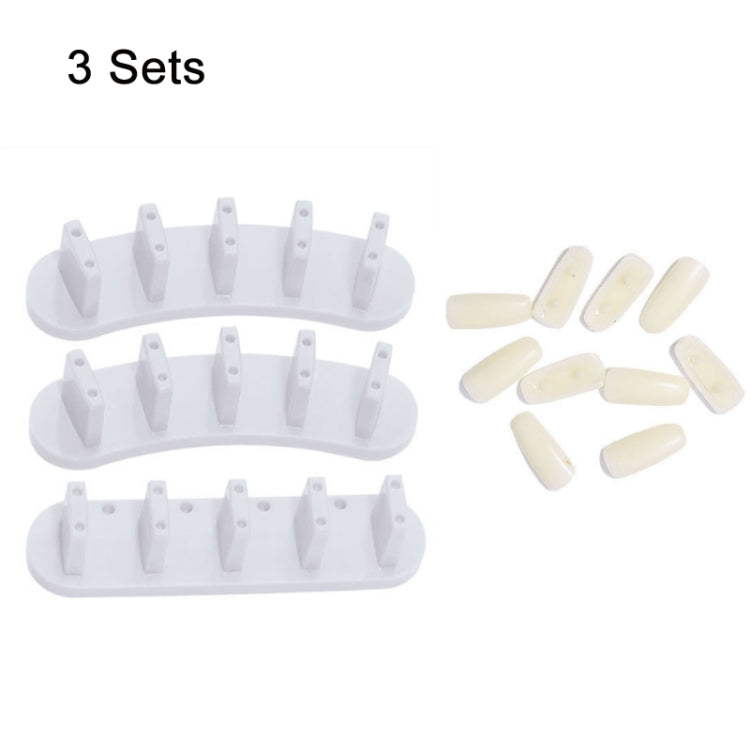 3 Sets Adhesive-Free Nail Practice Stand Nail Display Stand(01 White) - free shipping - PMC Jewellery - Order now!