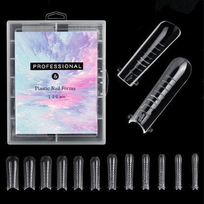 2 Boxes Nail Crystal Rapid Light Therapy Extension Nail Model, Shape: 120 PCS 01 - Nail Stickers by PMC Jewellery | Online Shopping South Africa | PMC Jewellery | Buy Now Pay Later Mobicred