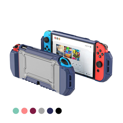 TPU+PC Two-in-one Non-slip Protective Case for Nintendo Switch OLED(Coral) - Cases by PMC Jewellery | Online Shopping South Africa | PMC Jewellery