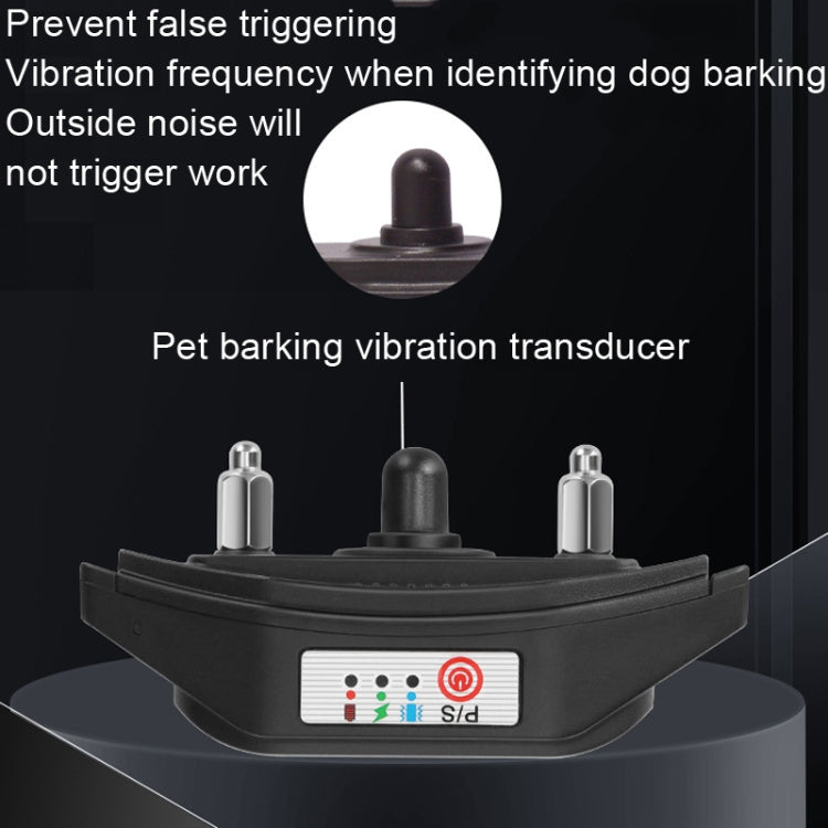 Intelligent Anti-barking Device Dog Trainer Collar, Style: Vibration+Sound(Black) - Training Aids by PMC Jewellery | Online Shopping South Africa | PMC Jewellery