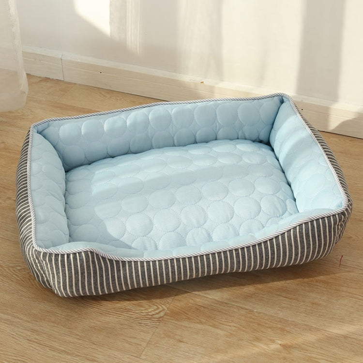 Summer Cold Feeling Dog Cat Kennel Ice Silk Cool Den M(Blue) - Pet Houses & Accessories by PMC TechLife | Online Shopping South Africa | PMC TechLife | Buy Now Pay Later Mobicred