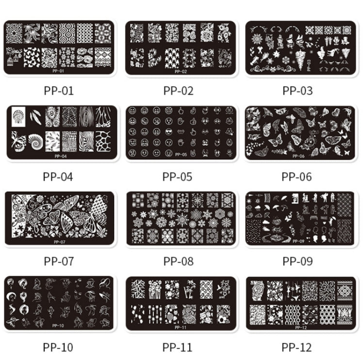 Butterfly Dream Nail Art Printed Steel Plate(E084-7) - free shipping - PMC Jewellery - Order now!