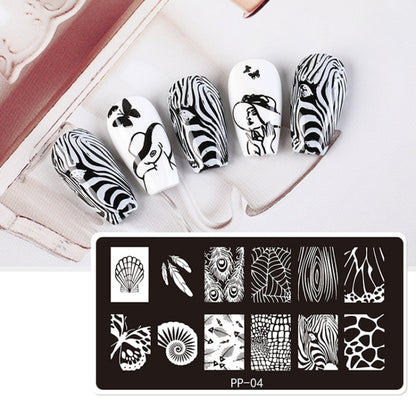 Butterfly Dream Nail Art Printed Steel Plate(E084-8) - Nail Stickers by PMC Jewellery | Online Shopping South Africa | PMC Jewellery | Buy Now Pay Later Mobicred