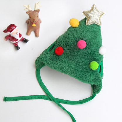 Pet Christmas Hat Saliva Festive Dressing Supplies, Color: Green Hat L - Caps by PMC Jewellery | Online Shopping South Africa | PMC Jewellery