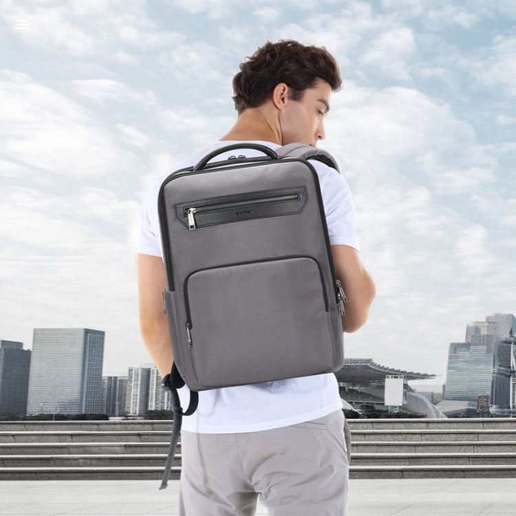 Bopai 61-121518 Multi-compartment Waterproof Expandable Backpack with USB Charging Hole(Dark Gray) - Backpack by Bopai | Online Shopping South Africa | PMC Jewellery | Buy Now Pay Later Mobicred