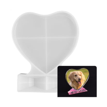 Heart-shaped Square Photo Frame Display DIY Silicone Mould, Spec: S (Heart-shaped) - Arts & Crafts by PMC Jewellery | Online Shopping South Africa | PMC Jewellery