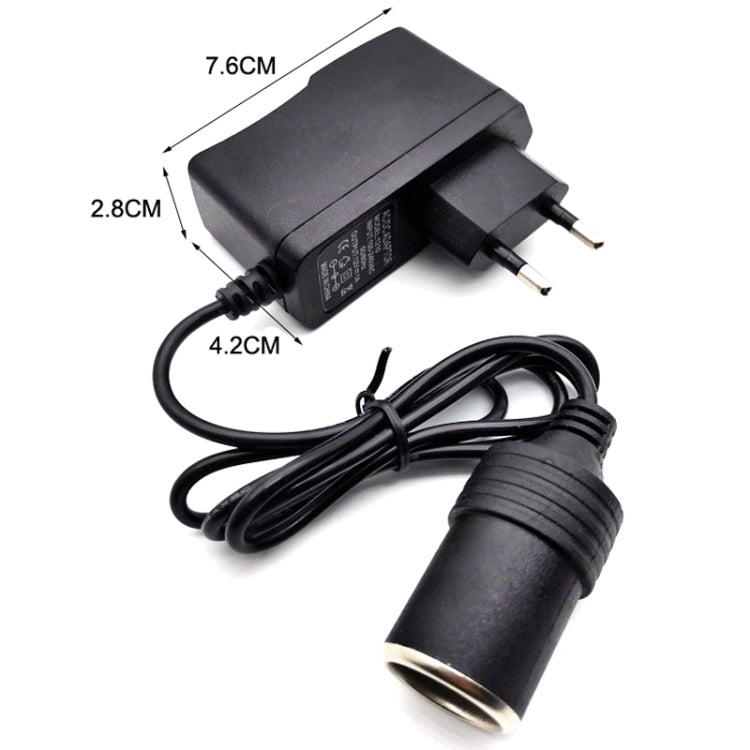 2PCS 220V To 12V Power Converter Car Power Adapter EU Plug - Cigar Socket by PMC Jewellery | Online Shopping South Africa | PMC Jewellery