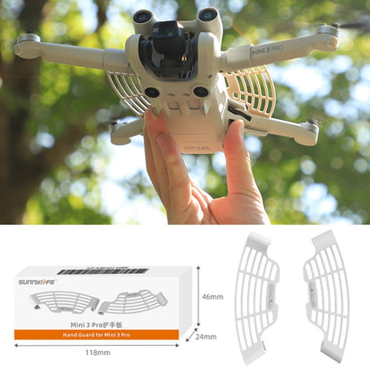 1 Pair Sunnylife MM3-HS464 For DJI Mini 3 Pro Hand Guard Hand-held Take-off And Landing Safety Guard(Light Grey) - Others by Sunnylife | Online Shopping South Africa | PMC Jewellery | Buy Now Pay Later Mobicred