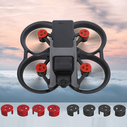 4 PCS / Set Sunnylife AT-MD475 Dust-proof Waterproof Aluminum Alloy Motor Cover For DJI Avata(Black) -  by PMC Jewellery | Online Shopping South Africa | PMC Jewellery | Buy Now Pay Later Mobicred
