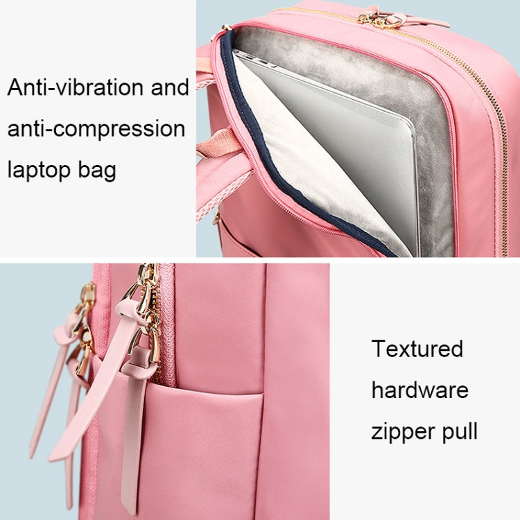 Bopai 62-51316 Multifunctional Wear-resistant Anti-theft Laptop Backpack(Pink) - Backpack by Bopai | Online Shopping South Africa | PMC Jewellery | Buy Now Pay Later Mobicred