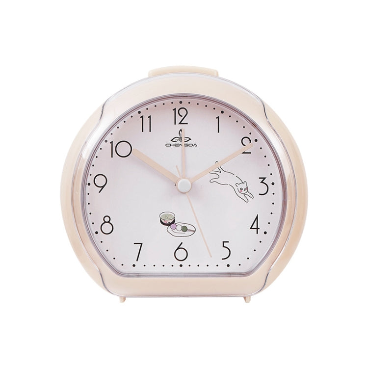 Cute Children Small Alarm Clock Bedside Night Light Clock(A306 Beige) - Alarm Clocks by PMc TechLife | Online Shopping South Africa | PMc TechLife | Buy Now Pay Later Mobicred