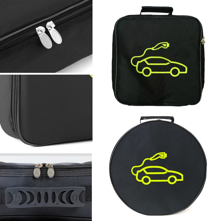 Car Charging Cable Storage Bag Carry Bag For Electric Vehicle Charger Plugs,Spec: Square Without Logo - EV Charger Accessories by PMC Jewellery | Online Shopping South Africa | PMC Jewellery