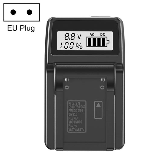 F550/F750/F970 LCD Single Charger Camera Battery Charger, EU Plug - Battery Wire Charger by PMC Jewellery | Online Shopping South Africa | PMC Jewellery | Buy Now Pay Later Mobicred