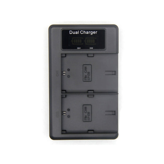 LP-E6 SLR Camera Vertical Dual Battery Charger - Battery USB Charger by PMC Jewellery | Online Shopping South Africa | PMC Jewellery | Buy Now Pay Later Mobicred