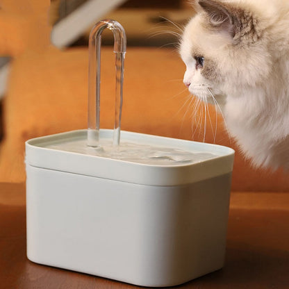 Cat Automatic Circulation Flow Drinking Fountain USB (5V)(Transparent) - Drinking Fountain by PMC Jewellery | Online Shopping South Africa | PMC Jewellery