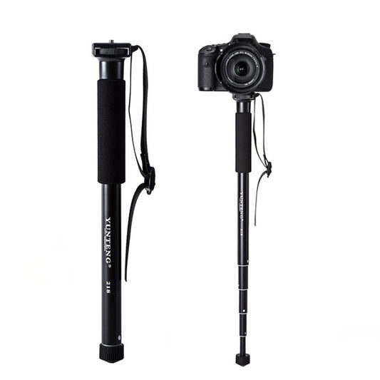 YUNTENG 218 Lightweight Portable Camera Single Frame Camera Phone Bracket(Black) - Monopods by YUNTENG | Online Shopping South Africa | PMC Jewellery | Buy Now Pay Later Mobicred